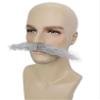 BC GOODS BY Men's Mechanical Genius Headwear with Curly Mustache Flame-Retardant Synthetic Fiber, Dark Grey view 2