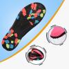 TEOKJ Water Shoes Quick Dry Barefoot Yoga Water Aqua Sport Pool Beach Swim Surf Driving for Women Men (Black/Pink, 7 Men/8 Women) view 2