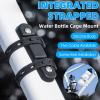 Bicycle Drink HolderSoft Silicone Bike Cup Mounting Base - Adjustable Mountain Bike Water Bottle Holder Strap for Road Trip - Bicycle Water Bottle Holder view 4
