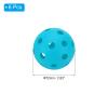 PATIKIL Golf Practice Balls, 6 Pack 72mm Limited Flight Plastic Golf Training Balls Hollow Air Flow Golf Balls for Driving Range Swing Practice Pet Play, Blue view 2