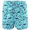 ROCK ATOLL Men's Fun Beagle Dog Shark Raccoon Pig Bison Print Boxer Shorts S-XXL (Medium, Blue Shark Print) view 1