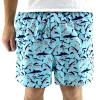 ROCK ATOLL Men's Fun Beagle Dog Shark Raccoon Pig Bison Print Boxer Shorts S-XXL (Medium, Blue Shark Print) view 2