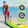 GYMAX Paddle Board, 9.8/10/11 x 6 Inflatable Stand Up Paddle Board w/SUP Accessories, Removable Fin, Paddle & Carry Bag, Blow Up Paddle Boards Standing Boat for Adults Youth (Coconut Tree, 10FT) view 3