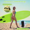 GYMAX Paddle Board, 9.8/10/11 x 6 Inflatable Stand Up Paddle Board w/SUP Accessories, Removable Fin, Paddle & Carry Bag, Blow Up Paddle Boards Standing Boat for Adults Youth (Coconut Tree, 10FT) view 4