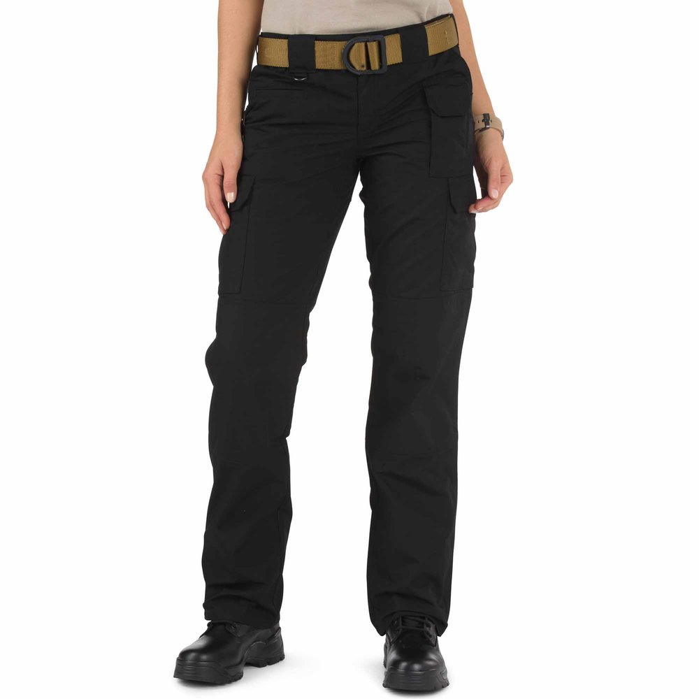 5.11 Tactical Women's Taclite Pro Ripstop Pants, Regular Fit, 8 Pockets, Style 64360ABR, Black, Women's 18 Long