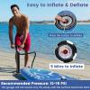 GYMAX Paddle Board, 9.8/10/11 x 6 Inflatable Stand Up Paddle Board with SUP Accessories, Removable Fin, Paddle & Carry Bag, Blow Up Paddle Boards Standing Boat for Adults Youth (Seaweed, 10FT) view 3
