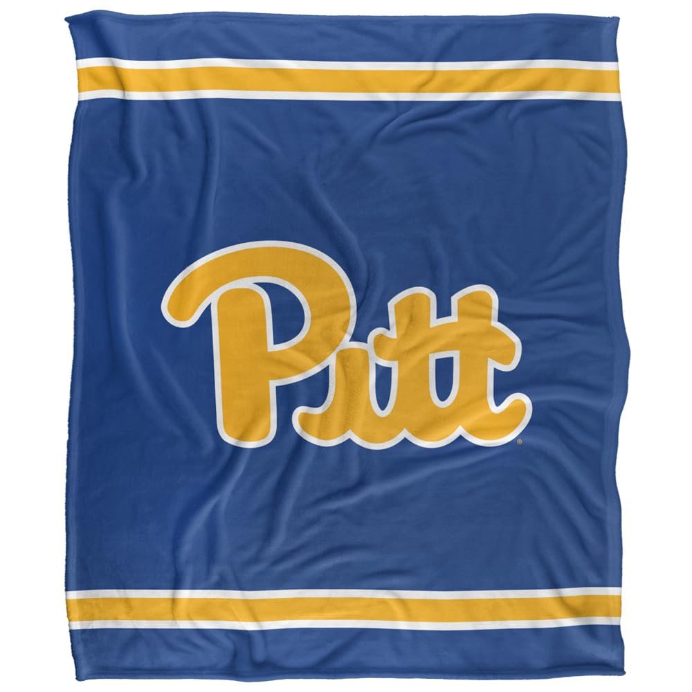 LOGOVISION University of Pittsburgh Blanket, 50x60 Primary Logo SilkyTouchBlanket