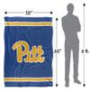 LOGOVISION University of Pittsburgh Blanket, 50x60 Primary Logo SilkyTouchBlanket view 4