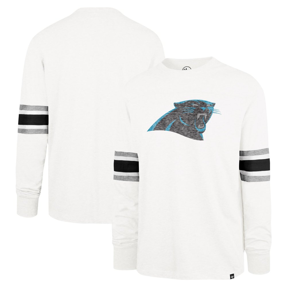 47 Men's White Carolina Panthers Gridiron Premier Brex Long Sleeve T-Shirt