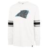 47 Men's White Carolina Panthers Gridiron Premier Brex Long Sleeve T-Shirt view 2