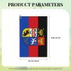 ASEDFGT Ostfriesland Flagge Mit Wappen.0.2 Golf Towel 16 x 24 Inch Golf Towels for Golf Bags Polyester Golf Towel with Carabiner Clip Men and Women Golf Accessories view 4