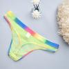Mesh See Through Briefs Underwear for Men Gay Pride Sexy Rainbow Sheer Thongs Mens Naughty T Back Lingerie view 4