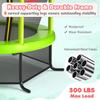 Goplus 55" Trampoline for Kids, 4.6 FT Mini Toddler Trampoline with ASTM Certified, Enclosure Net, Safety Pad, No-Gap Design, Indoor Outdoor Recreational Trampoline for Children (Green) view 3