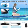 Goplus Inflatable Stand Up Paddle Board, 10FT/10.5FT/11FT SUP with Accessory Pack, Adjustable Paddle, Carry Bag, Fin, Hand Pump, Leash, Repair Kit (Ocean Blue, 10 FT) view 4