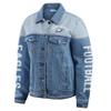 WEAR by Erin Andrews Women's Philadelphia Eagles Full-Button Denim Jacket view 3