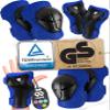 99FLIPS Toddler Knee and Elbow Pads Set - Knee Pads for Kids - Wrist Guards for Skating Protective Gear - Size SM Blue - Skateboard Roller Skates Scooter Ice Skates view 1