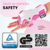 99FLIPS Knee Pads for Kids - Kids Knee Pads and Elbow Pads Set Toddler - Elbow Pads and Wrist Guards for Skating Girls & Boys - Size XS Pink - Skateboard Roller Skates Scooter view 2