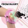99FLIPS Knee Pads for Kids - Kids Knee Pads and Elbow Pads Set Toddler - Elbow Pads and Wrist Guards for Skating Girls & Boys - Size XS Pink - Skateboard Roller Skates Scooter view 4