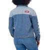 WEAR by Erin Andrews Women's San Francisco 49ers Full-Button Denim Jacket view 2