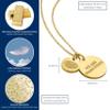 Stone Armory Necklace for Penn State Nittany Lions - 18K Gold-Plated Stainless Steel Jewelry Designed for Sensitive Skin - Adjustable 16-20in Chain, Gift for Penn State University Fans view 2