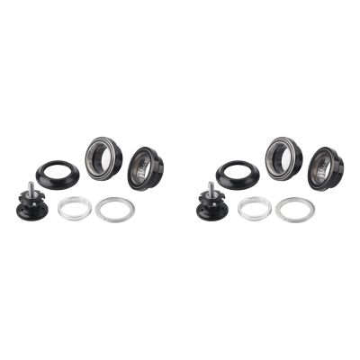 Drfeify Headset, 34mm Aluminum Alloy CNC Manchined Colorfast Mountain Road Headset for 28.6mm Straight Steerer Fork Bearing