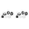 Drfeify Headset, 34mm Aluminum Alloy CNC Manchined Colorfast Mountain Road Headset for 28.6mm Straight Steerer Fork Bearing view 1