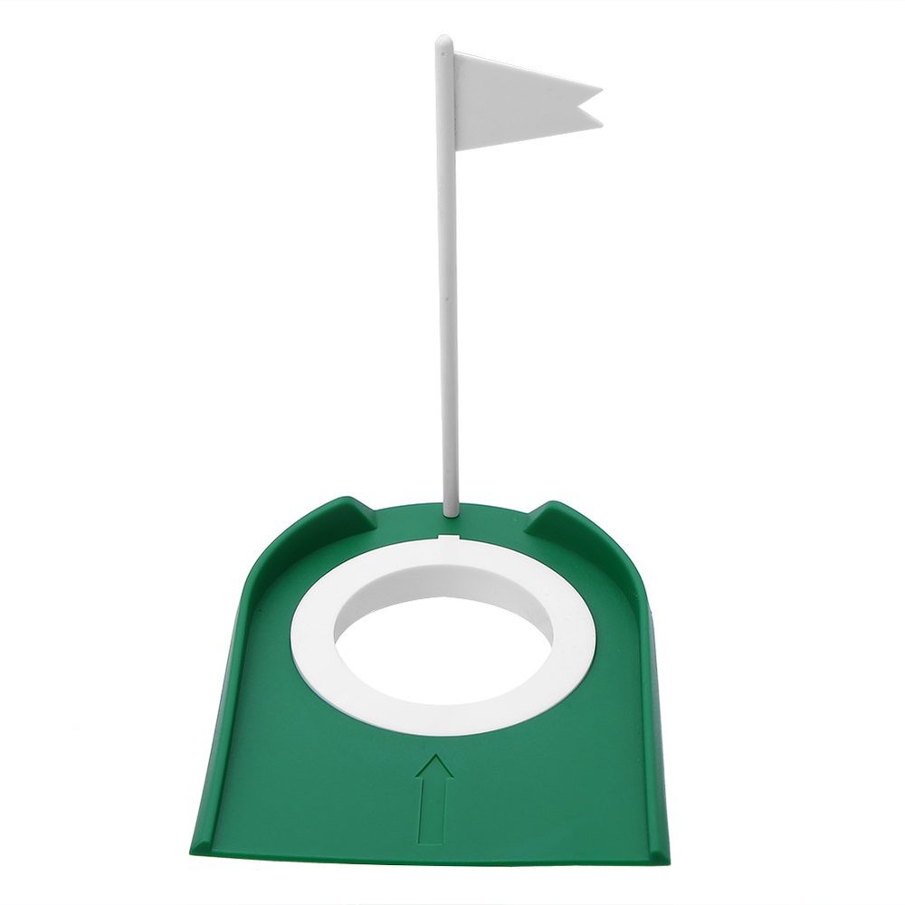 Drfeify Golf Putting Cup, Plastic Practice Golf Putting Cup & Flag Putt Training Aids with Adjustable Hole Accessories for Indoor Outdoor Golfing