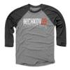 500 LEVEL Matvei Michkov 3/4 Sleeve T-Shirt - Matvei Michkov Philadelphia Elite WHT (Black/Heather Gray, Medium) view 1