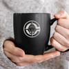 Rico Industries NBA Basketball Los Angeles Clippers Primary 15oz Laser Engraved Matte Black Ceramic Bistro Mug - for Hot or Cold Drinks view 2