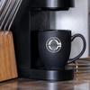 Rico Industries NBA Basketball Los Angeles Clippers Primary 15oz Laser Engraved Matte Black Ceramic Bistro Mug - for Hot or Cold Drinks view 3