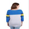 Ultra Game NBA Official Women's Raglan Baseball Shirt 3/4 Long Sleeve, Golden State Warriors, Team Color, Small view 3
