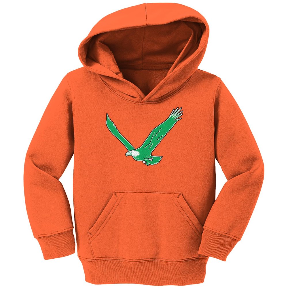 Haase Unlimited Eagle - Philly Sports Toddler/Youth Fleece Hoodie (Orange, 4T (Toddler))