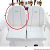 2510 Bay Boat Leaning Post Backrest Cushion 729773H.12 | White view 2