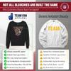 Team Fan Apparel NFL Womens Retro Triangle Slouchy Crewneck, Fleece Pullover Tagless, Long Sleeve Sweatshirt, Football Apparel (San Francisco 49ers - Heather Charcoal, Large) view 2