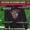 Team Fan Apparel NFL Womens Retro Triangle Slouchy Crewneck, Fleece Pullover Tagless, Long Sleeve Sweatshirt, Football Apparel (San Francisco 49ers - Heather Charcoal, Large) view 3