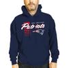 Team Fan Apparel NFL Adult Unisex Retro Script Ultra Soft Fleece Hooded Sweatshirt, Officially Licensed Football Performance Hoodie (New England Patriots - Navy, XXXX-Large) view 1