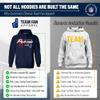 Team Fan Apparel NFL Adult Unisex Retro Script Ultra Soft Fleece Hooded Sweatshirt, Officially Licensed Football Performance Hoodie (New England Patriots - Navy, XXXX-Large) view 2