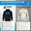 Team Fan Apparel NFL Youth Repeating Logo Football Fleece Hooded Sweatshirt, For Boys and Girls, Pro Hoodie Pullover (Carolina Panthers - Black, Medium) view 2
