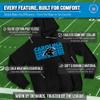 Team Fan Apparel NFL Youth Repeating Logo Football Fleece Hooded Sweatshirt, For Boys and Girls, Pro Hoodie Pullover (Carolina Panthers - Black, Medium) view 3