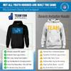 Team Fan Apparel NFL Youth Repeating Logo Football Fleece Hooded Sweatshirt, for Boys and Girls, Pro Hoodie Pullover (Detroit Lions - Black, Large) view 2