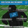 Team Fan Apparel NFL Youth Repeating Logo Football Fleece Hooded Sweatshirt, for Boys and Girls, Pro Hoodie Pullover (Detroit Lions - Black, Large) view 3