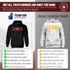 Team Fan Apparel NFL Youth Repeating Logo Football Fleece Hooded Sweatshirt, For Boys and Girls, Pro Hoodie Pullover (Washington Commanders - Black, Medium) view 2