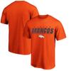 NFL Kids Youth 8-20 Official Team Color Stated Football Game Star Performance Primary Logo Short Sleeve T-Shirt (Denver Broncos Orange, 14-16) view 2