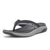 Skechers Men's Silva-Falco Thong Sandal, Blk, 10 view 1