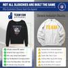 Team Fan Apparel NFL Womens Retro Triangle Slouchy Crewneck, Fleece Pullover Tagless, Long Sleeve Sweatshirt, Football Apparel (Buffalo Bills - Heather Charcoal, Large) view 2
