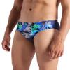 ARENA Feel Men's Imaginary Swim Brief Drawstring Closure Side Length 2.75 in Sports Bathing Swimsuit Pool Beach Swimwear, Navy Multi, US Size 34 view 3
