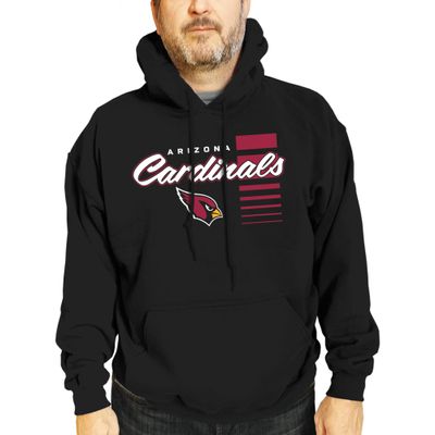Team Fan Apparel NFL Adult Unisex Retro Script Ultra Soft Fleece Hooded Sweatshirt, Officially Licensed Football Performance Hoodie (Arizona Cardinals - Black, XXXXX-Large)