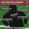 Team Fan Apparel NFL Adult Unisex Retro Script Ultra Soft Fleece Hooded Sweatshirt, Officially Licensed Football Performance Hoodie (Arizona Cardinals - Black, XXXXX-Large) view 4