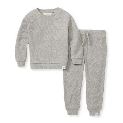 Burt's Bees Baby Baby Boys' Shirt and Pant Set, Top & Bottom Outfit Bundle, 100% Organic Cotton