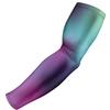 B-Driven Sports Pro-Fit Compression Arm Sleeve for Baseball, Basketball, Football - Muscle-Tendon, Bruising Reduction - Athletic, Men, Women, Youth - Ombre | Pink, Purple, Blue, Green XL (A) - 1 Pc view 1